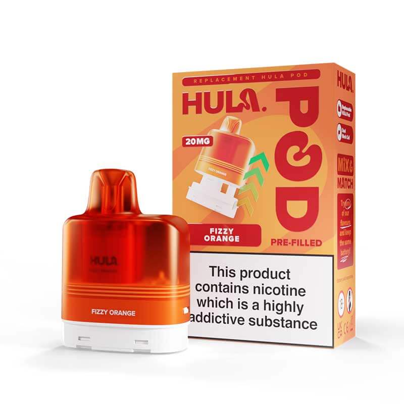 Hula 7000 Fizzy Orange Prefilled Vape Pod + Refill
