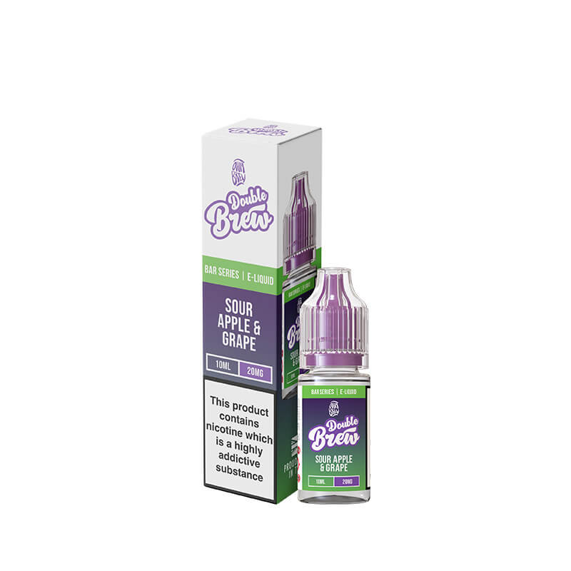 Ohm Brew Double Brew Sour Apple & Grape 10ml Nic Salt E-Liquid