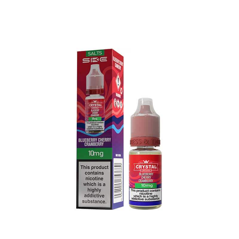 SKE Crystal Blueberry Cherry Cranberry Nic Salt E-Liquid 10ml