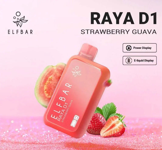 ELF BAR RAYA D1 – Strawberry Guava - Vape Shop Noida