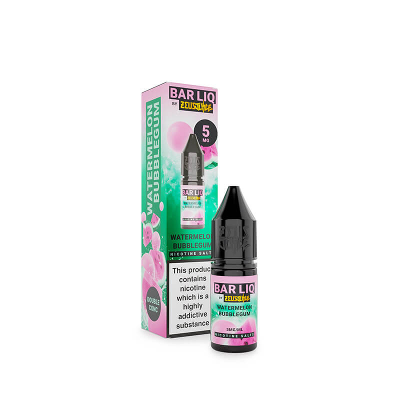 Zeus Juice Bar Liq Watermelon Bubblegum Nic Salt E-Liquid 10ml