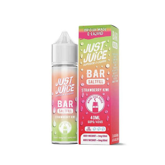 Just Juice Bar Range Strawberry Kiwi Saltfill Shortfill 40ml E-Liquid