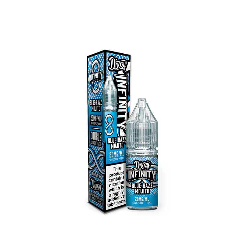 Doozy Vape Co Infinity Blue Razz Mojito Nic Salt E-Liquid 10ml