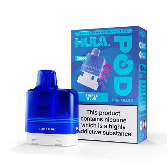 Hula 7000 Triple Blue Prefilled Vape Pod + Refill