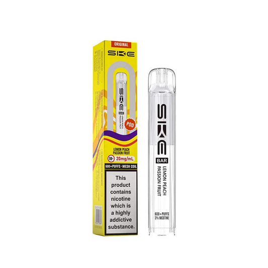 SKE Bar Lemon Peach Passionfruit Prefilled Vape Pod