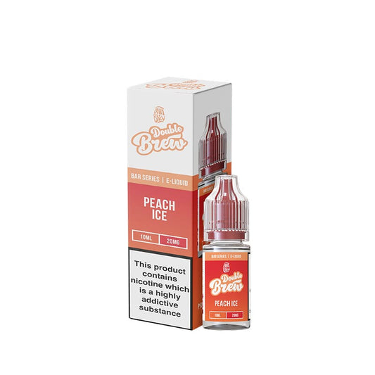 Ohm Brew Double Brew Peach Ice 10ml Nic Salt E-Liquid