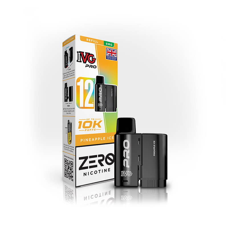 IVG Pro 12 Pineapple Ice Prefilled Vape Pod + Refill