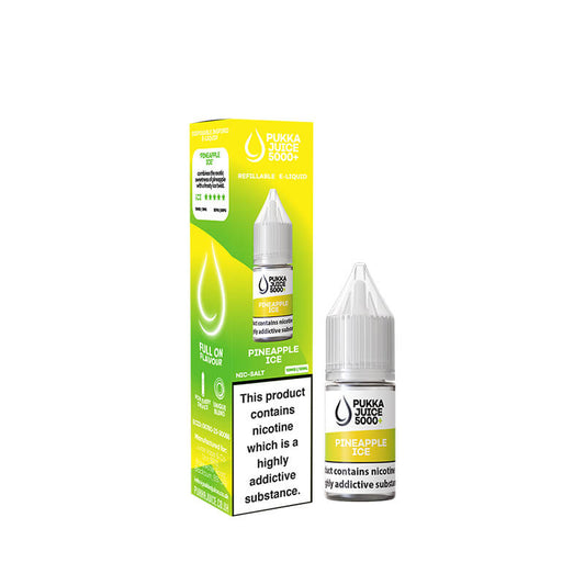 Pukka Juice 5000+ Pineapple Ice 10ml Nic Salt E-Liquid