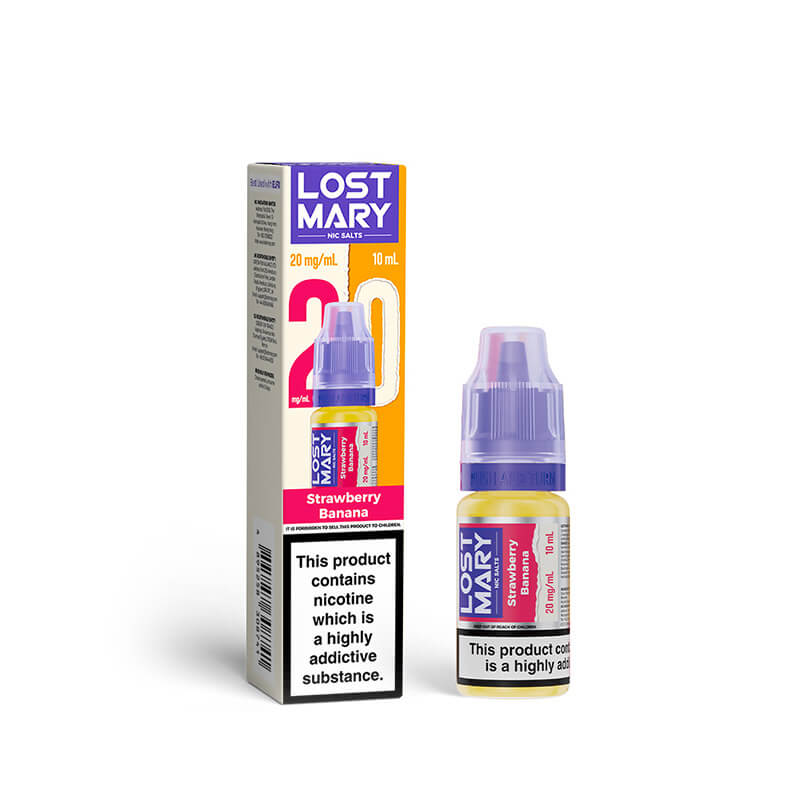 Lost Mary Strawberry Banana 10ml Nic Salts E-Liquid