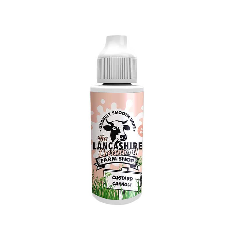 The Lancashire Farm Shop Creamery Custard Cannoli 100ml Shortfill