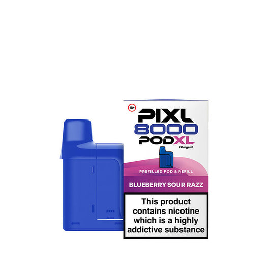 PIXL 8000 Blueberry Sour Razz Prefilled Pod + Refill